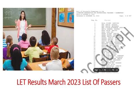 list of let passers 2003 secondary|LET RESULTS March 2023: Elementary and Secondary List of .